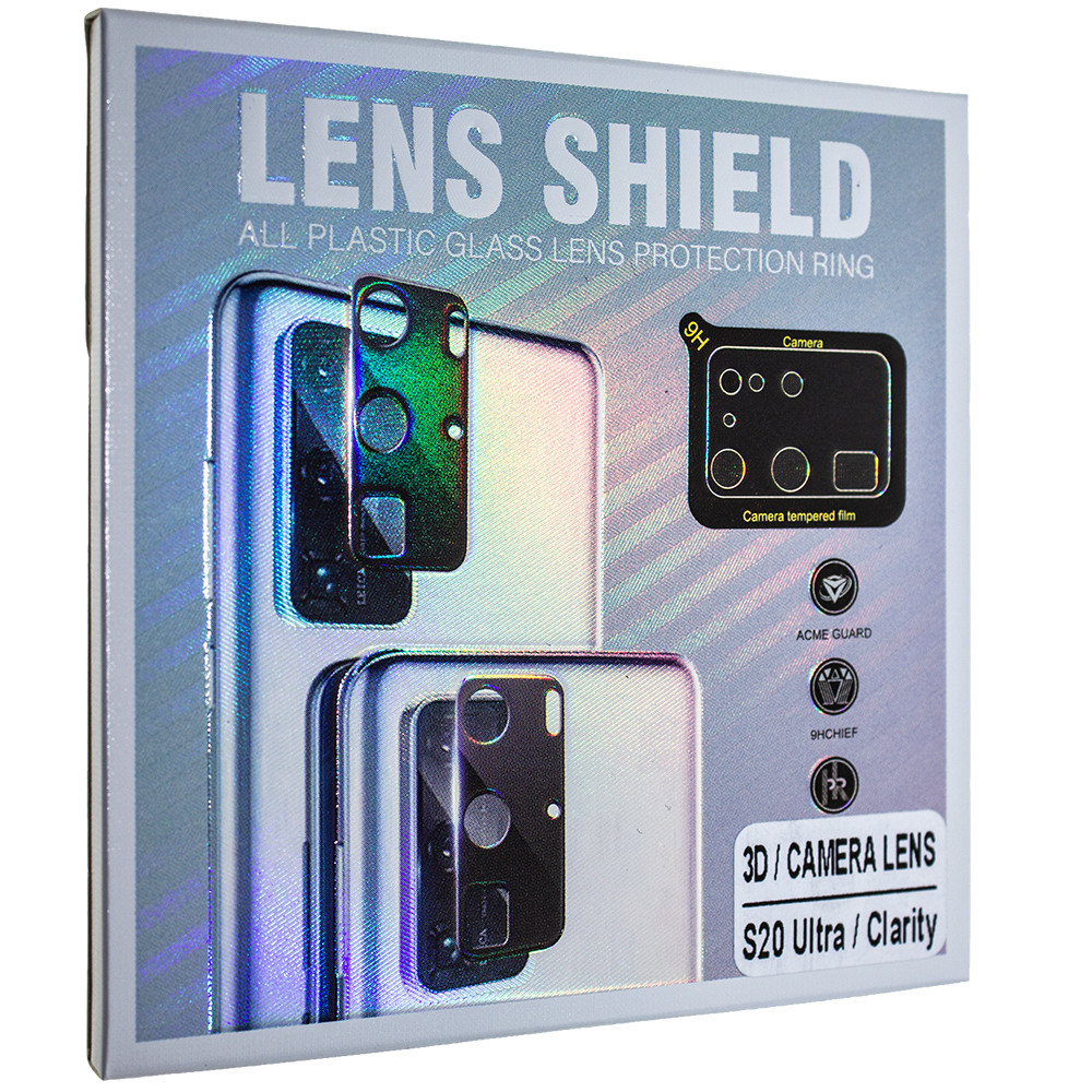 Захисне скло для камери 3D LENS SHIELD SAMSUNG G988 Galaxy S20 ULTRA чорний