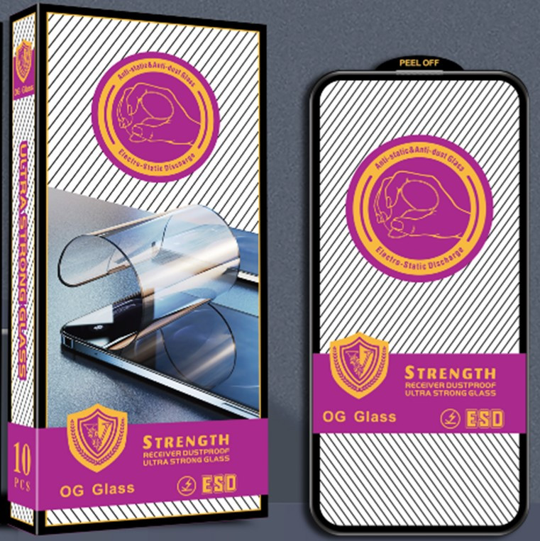 Захисне скло STRENGTH ULTRA STRONG OG ESD XIAOMI Redmi Note 13 PRO ЧОРНИЙ