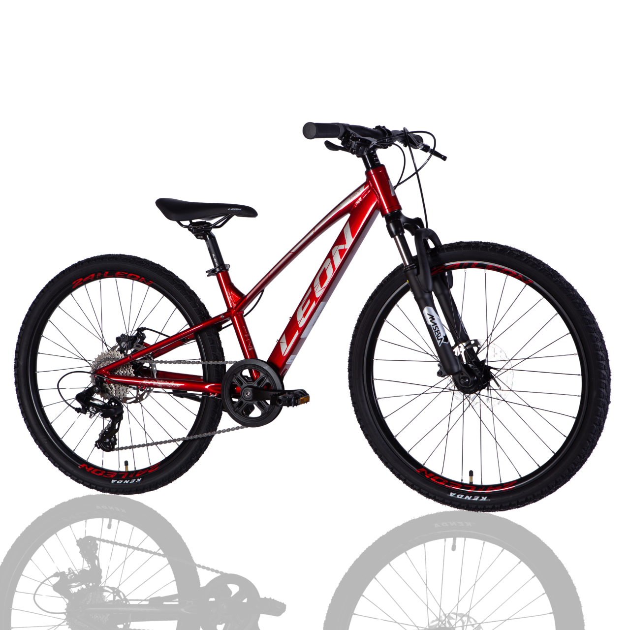 Велосипед підлітковий AL 24" Leon SUPER JUNIOR DD CS рама-12" червоний 2025