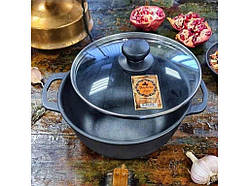 Каструля чавунна лита 3 л зі ст. кришки. Т402С3УК ТМ Maysternya