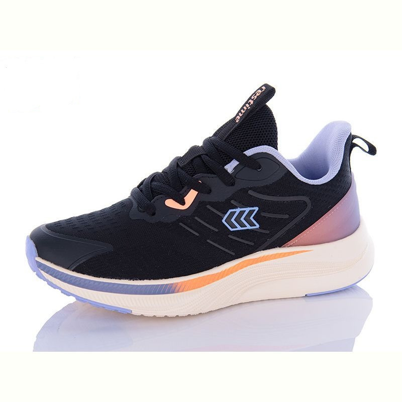 Жіночі кросівки Restime текстильні чорні на піні, фото 1