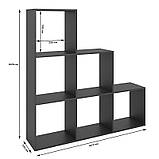 Стелаж М-ЗОН Джеко 1072 Антрацит (MZN-031003), фото 6