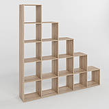 Стелаж М-ЗОН Джеко 1776 Сонома (MZN-031008), фото 3