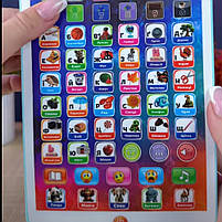 Цікавий планшетик WToys укр мова казки пісні абетка цифри екзамен скоромовки загадки музика кольори тваринки 13*1,5*20см (94568), фото 3