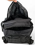 Чоловічий рюкзак чорного кольору великий (50402), фото 5