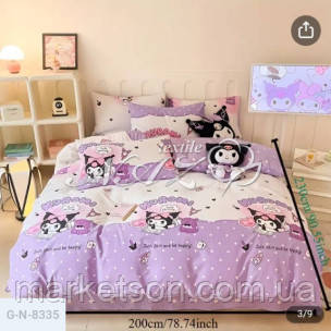 Дитяча полуторна постільна білизна бавовна Куромі, фото 1