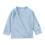 Комплект для немовлять 3 в 1 льолязу шапочка з вушками Blue, фото 3