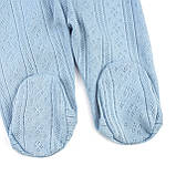 Комплект для немовлять 3 в 1 льолязу шапочка з вушками Blue, фото 7