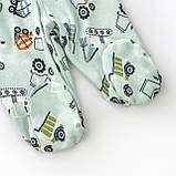 Повзуни для хлопчиків із машинками Excavator, фото 3