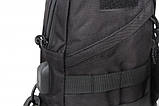 Чоловічий рюкзак чорний на одне плече (50433), фото 5