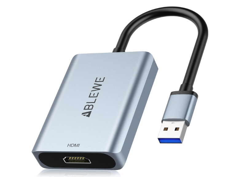 Адаптер ABLEWE USB-HDMI аудіо-відео конвертер для ПК, ноутбука, проєктора HDTV, підтримка Mac OS, Windows, фото 1