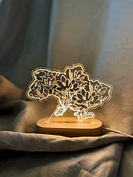 Нічник «Карта України» Квіти