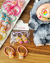 Резинки для волосся дитячі 10 пар/уп ЛАБУБУ