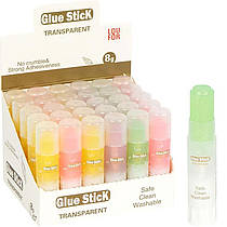 Клей-олівець Glue Stick 8 грамів ПВА, прозорий CT08A