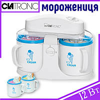 Бытовая мороженица ICM 3650 Ice maker аппарат для приготовления мороженного Clatronic 12Вт Машина для мороженого