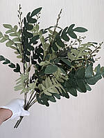 Декоративна гілка папороті . Папороть для декору (зелену, 50 см), фото 10