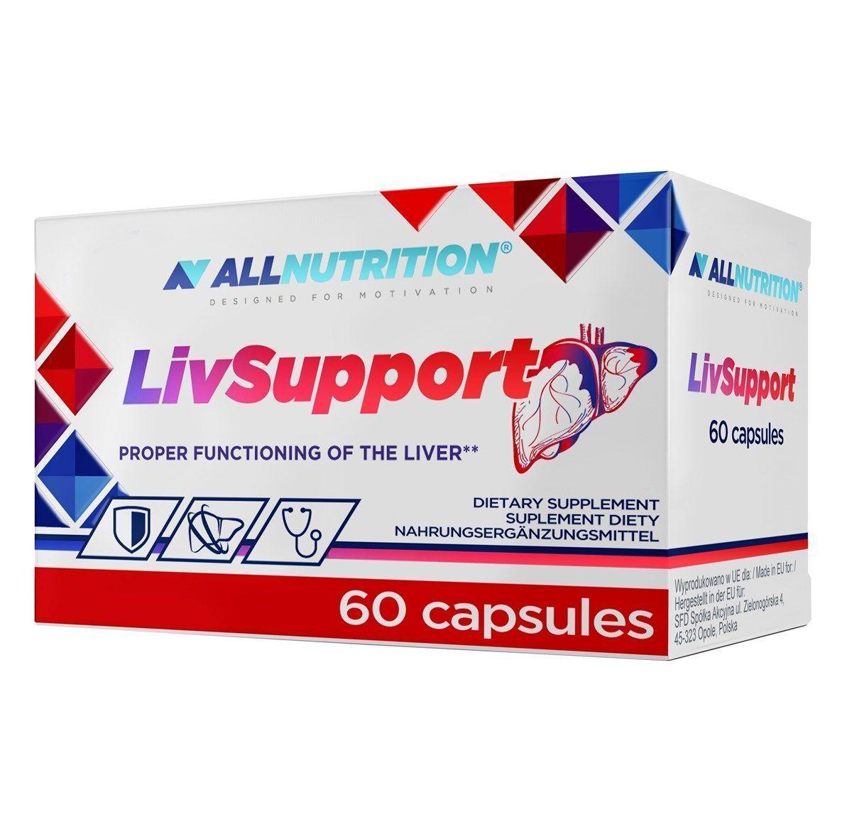 Комплекс для печінки Allnutritition LivSupport, 60 капсул, фото 1