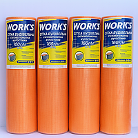 Сітка будівельна для пінопласту 160 г/м2 — 5 х 5 мм (для зовнішніх робіт). Армована.