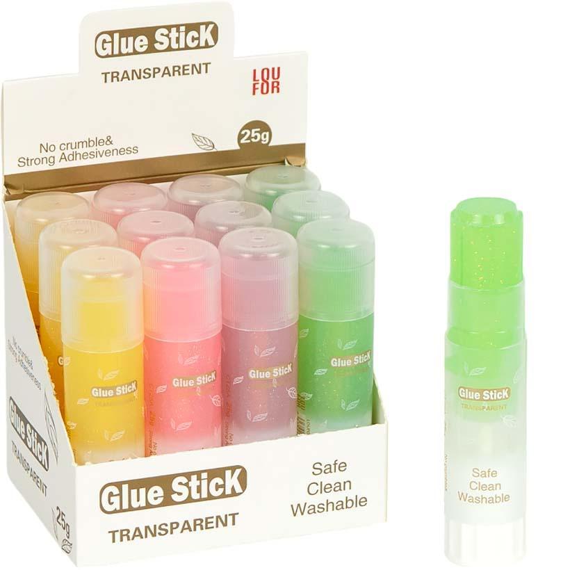 Клей-олівець Glue Stick 25 грамів ПВА, прозорий CT25A