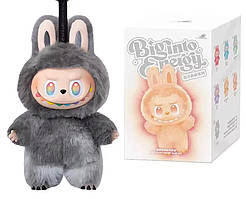 Лабубу Labubu Big into Energy series v3.  Колекція V3. 17 см. Black — Secret. М'яка іграшка Лабубу. Чорний.