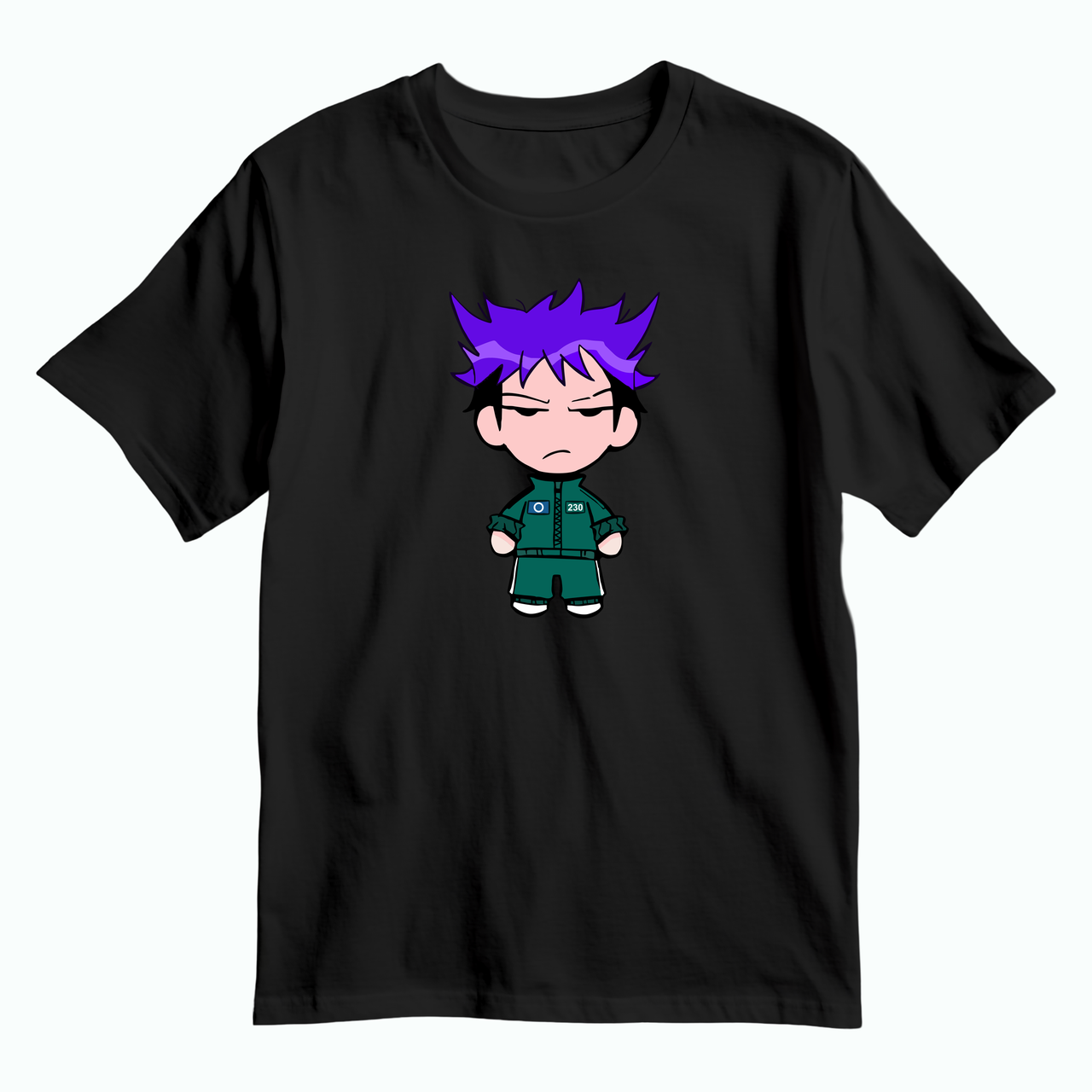 Дитяча футболка Гра в кальмара - Танос, чорна, фото 1