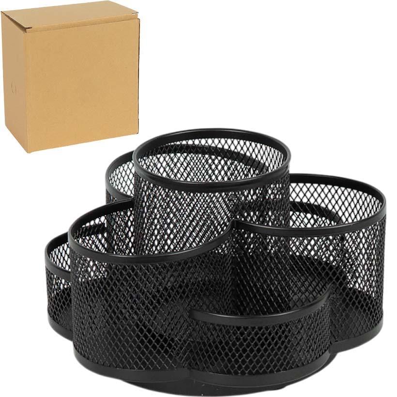 Настільний прилад, підставка органайзер металева 7021, вертушка