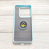 Чохол Armor Ring для Xiaomi 14T протиударний з кільцем Світло-блакитний