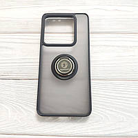 Чохол Armor Ring для Xiaomi 14T протиударний з кільцем Чорний