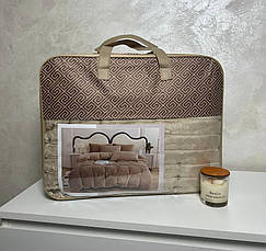 Велюрова постільна білизна Шарпей королівський Півтораспальний Світлий Бежевий, фото 3