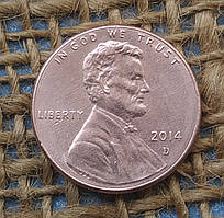 1 цент 2014 року. (D) США