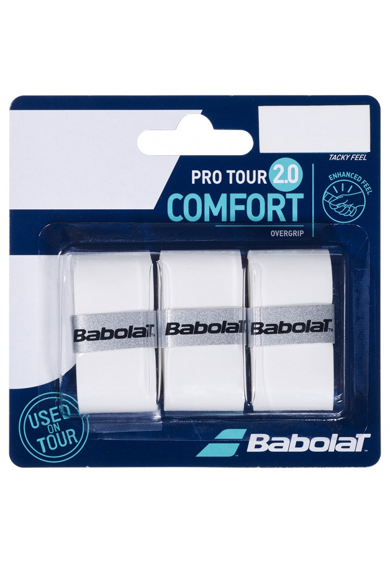 Намотування на ракетку Babolat Pro Tour 2.0 X3 653053/101(3 шт.) Біла, фото 1