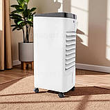 Повітряний охолоджувач кондиціонер 4в1 Crownberg мобільний пересувний зі знімним баком 4 л для зволоження, фото 3