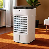 Повітряний охолоджувач кондиціонер 4в1 Crownberg мобільний пересувний зі знімним баком 4 л для зволоження, фото 4