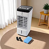 Повітряний охолоджувач кондиціонер 4в1 Crownberg мобільний пересувний зі знімним баком 4 л для зволоження, фото 5