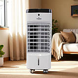 Повітряний охолоджувач кондиціонер 4в1 Crownberg мобільний пересувний зі знімним баком 4 л для зволоження, фото 2