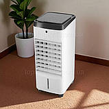 Повітряний охолоджувач кондиціонер 4в1 Crownberg мобільний пересувний зі знімним баком 4 л для зволоження, фото 7