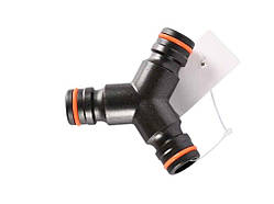 Трійник для зєднання 3-х шлангів 1 (25мм) на 1/2 -3/4 (12,5-19мм) серія MIX AP 1217 ТМ AQUAPULSE