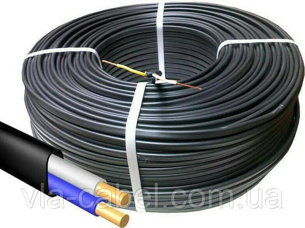 Кабель ВВГ-п нг 2х2,5 мідний негорючий Одеса ГОСТ (бухта 100м), фото 1