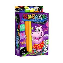 Мел для малювання на асфальті великий 12 шт. Danko Toys