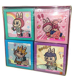 2070 Картинка алмазна Лабубу, мікс різновидів, 20 шт., у коробці, 19х19