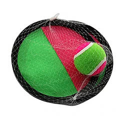 41 QC Гра пастка, 14 см, 2 тарілки, 1 м'ячик, у сітці