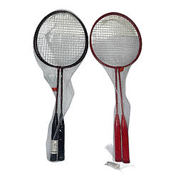 2 YM Бадмінтон, 2 кольори, 2 ракетки, воланчик, у сітці