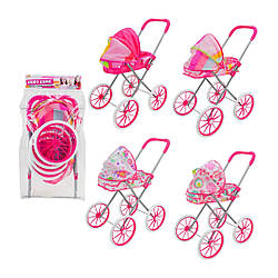 918-5/6/7/13 YZ Коляска для ляльок, 4 різновиди, 62 см, у пакеті