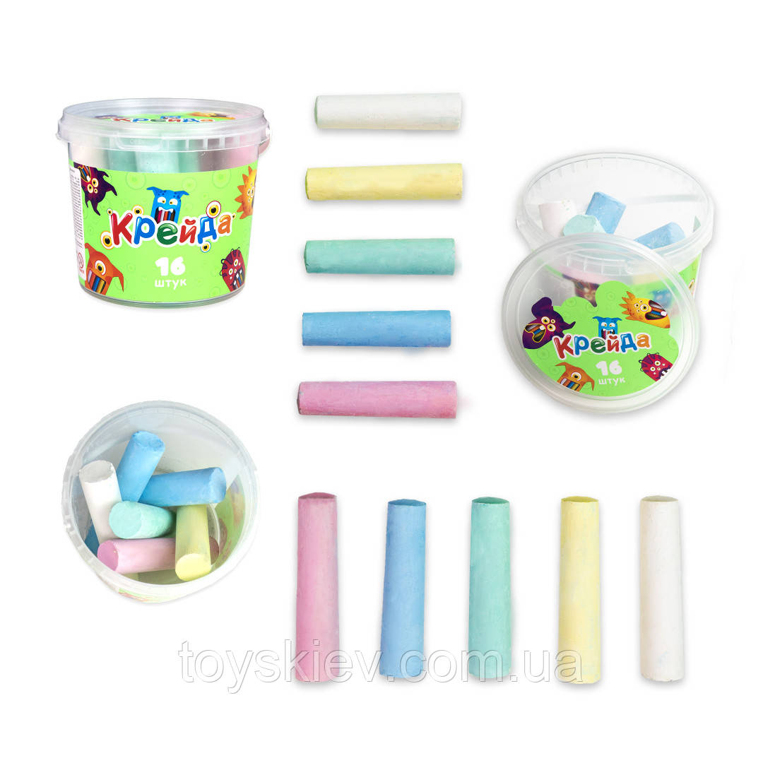 50103 Мел круглий-16 штук Strateg, фото 1