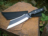 Ніж фултанг мисливський Вlack Wolf JL-58К в чохлі 30 см, фото 8