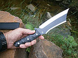 Ніж фултанг мисливський Вlack Wolf JL-58К в чохлі 30 см, фото 10