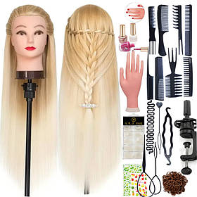 Голова Ляльки для Зачісок з Набором Для Зачісок та Манікюру