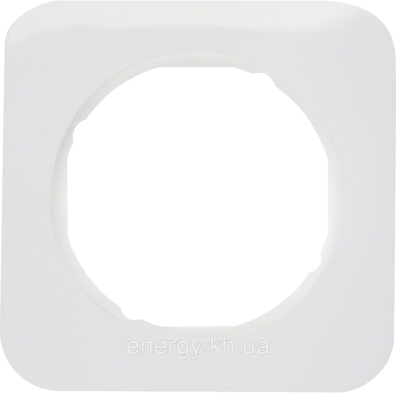 Рамка одинарна біла пластик - Berker R.1, фото 1