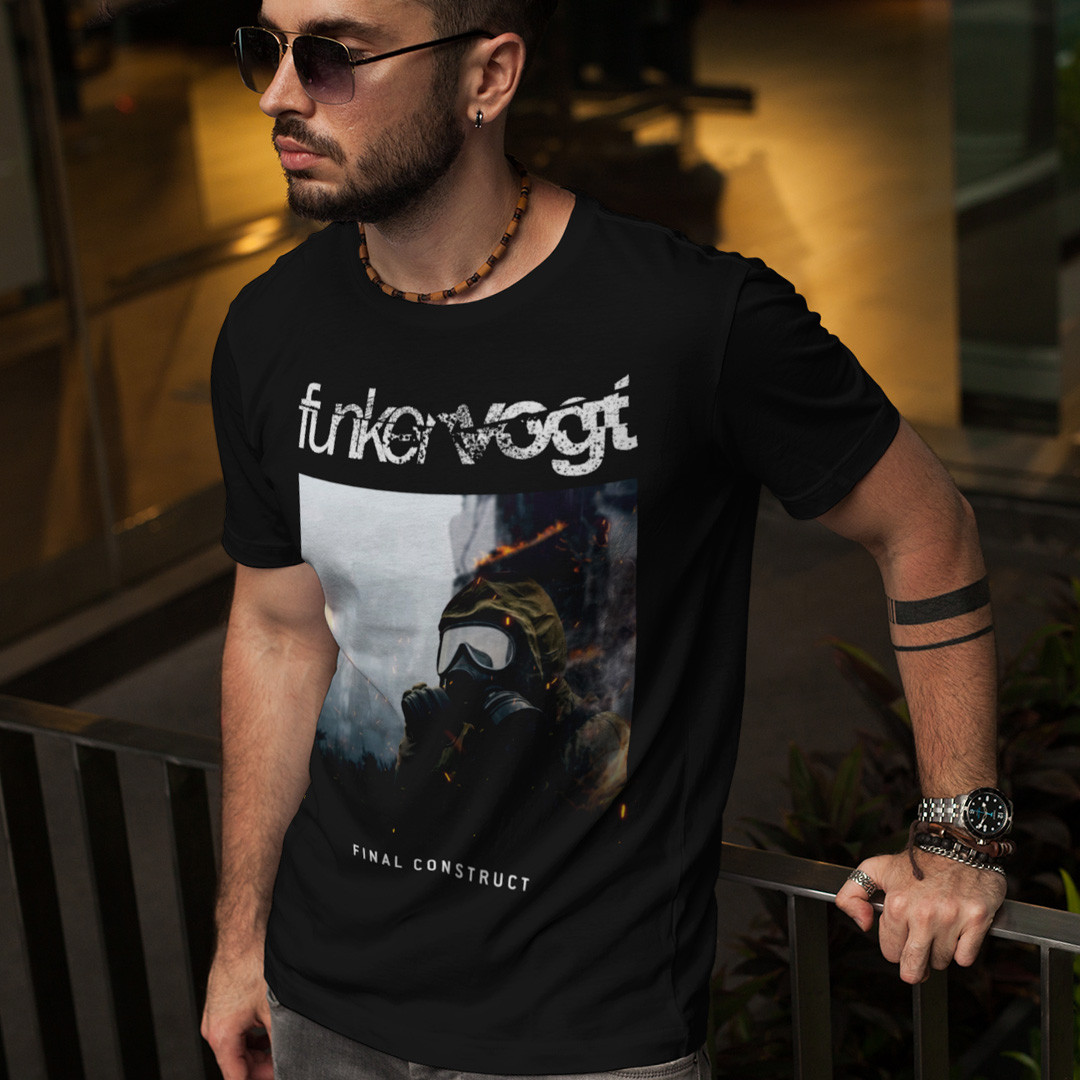 Футболка унісекс Funker Vogt (Final Construct) XS чорний, фото 1