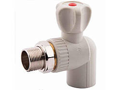 Кран радіаторний кутовий 25 ТМ SD